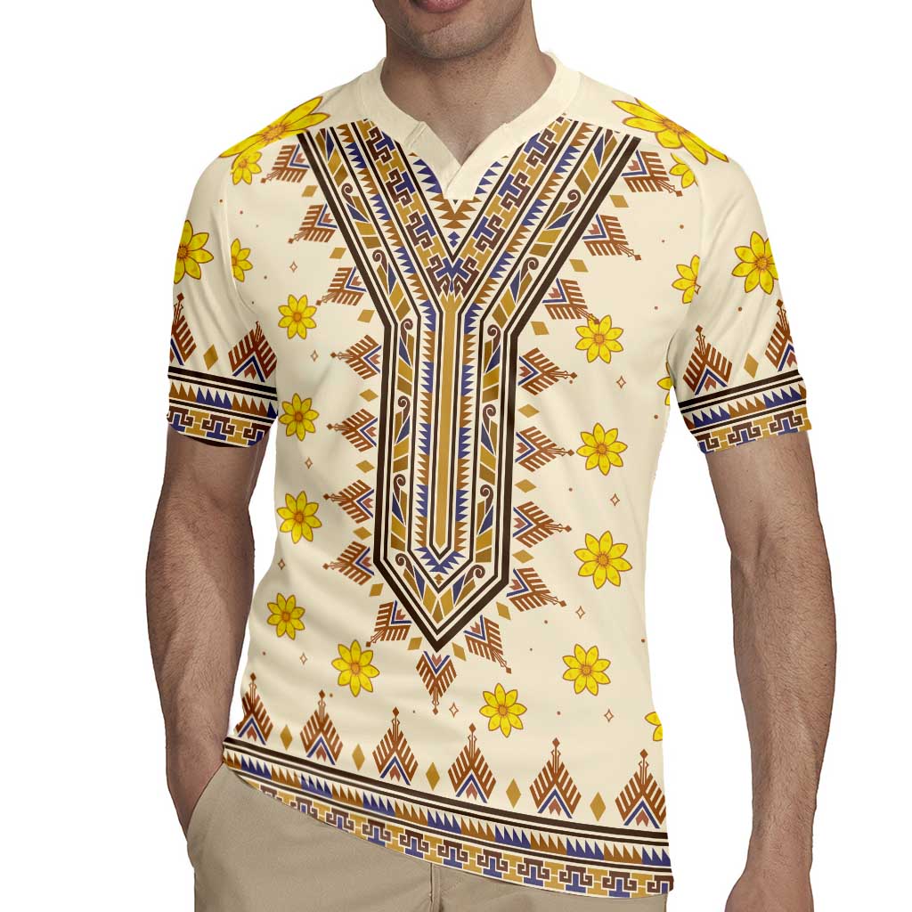 Enkutatash Dashiki Adey Abeba Pattern Rugby Jersey - Wonder Print Shop