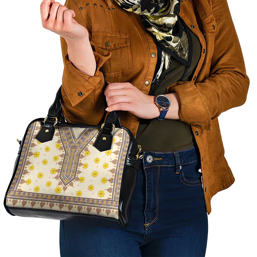 Enkutatash Dashiki Adey Abeba Pattern Shoulder Handbag