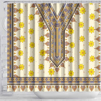Enkutatash Dashiki Adey Abeba Pattern Shower Curtain