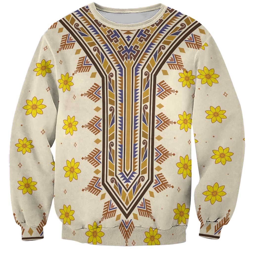 Enkutatash Dashiki Adey Abeba Pattern Sweatshirt - Wonder Print Shop