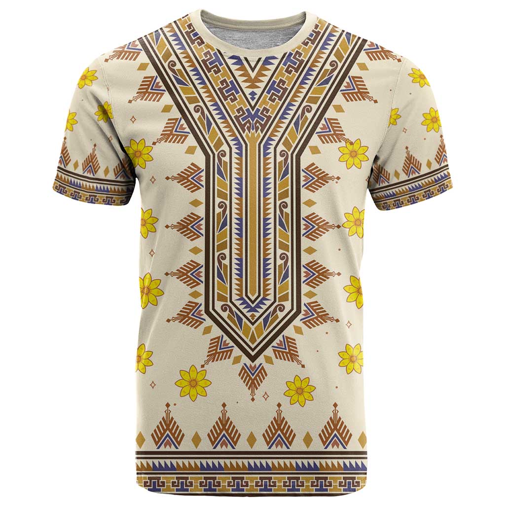Enkutatash Dashiki Adey Abeba Pattern T Shirt - Wonder Print Shop