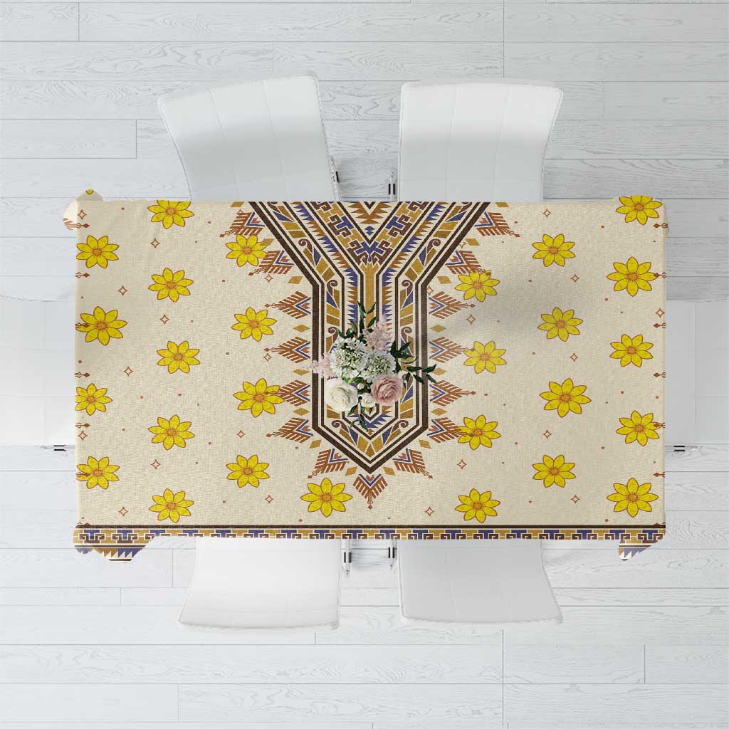 Enkutatash Dashiki Adey Abeba Pattern Tablecloth - Wonder Print Shop