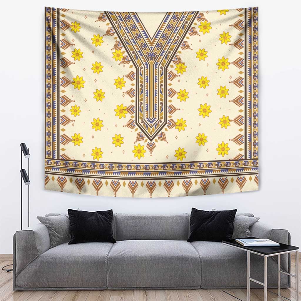 Enkutatash Dashiki Adey Abeba Pattern Tapestry - Wonder Print Shop