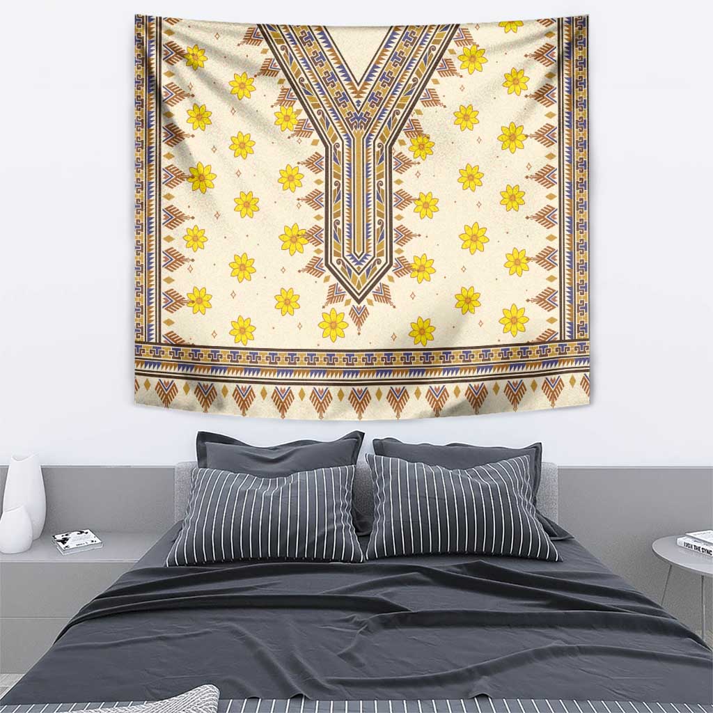 Enkutatash Dashiki Adey Abeba Pattern Tapestry - Wonder Print Shop
