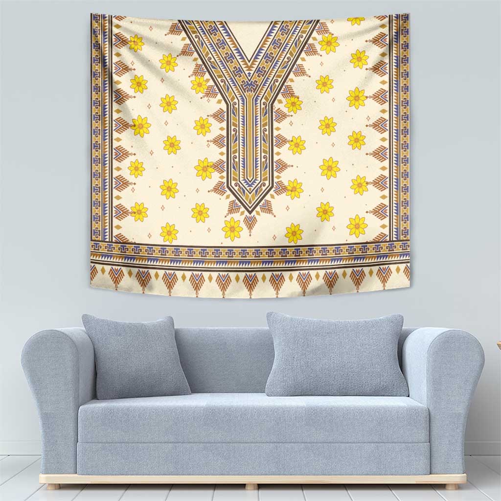 Enkutatash Dashiki Adey Abeba Pattern Tapestry - Wonder Print Shop