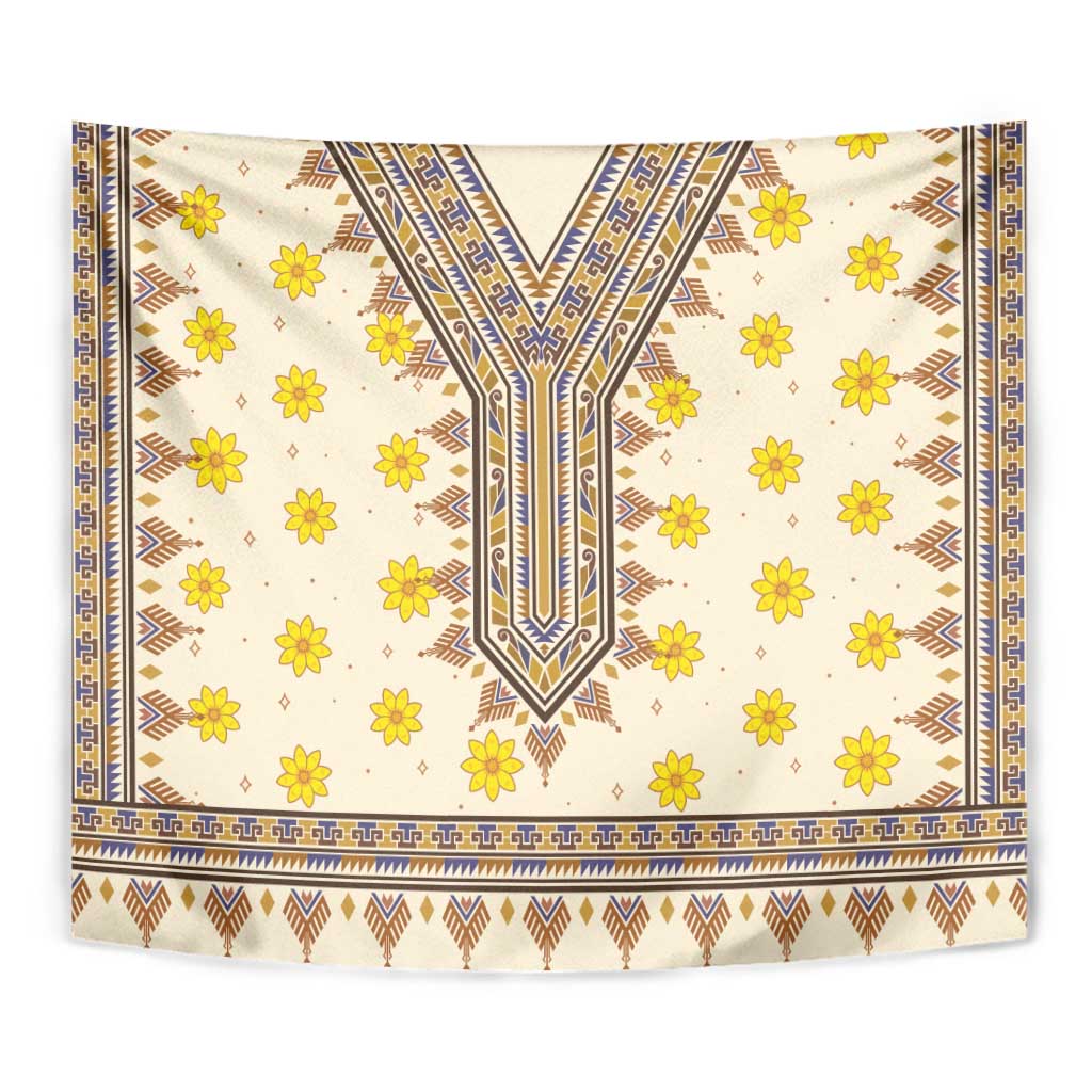 Enkutatash Dashiki Adey Abeba Pattern Tapestry - Wonder Print Shop