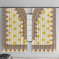 Enkutatash Dashiki Adey Abeba Pattern Window Curtain - Wonder Print Shop