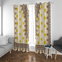 Enkutatash Dashiki Adey Abeba Pattern Window Curtain - Wonder Print Shop