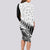 New Zealand Silver Fern Rugby Long Sleeve Bodycon Dress Aotearoa Maori Black Version - Wonder Print Shop