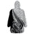 New Zealand Silver Fern Rugby Wearable Blanket Hoodie Aotearoa Maori Black Version - Wonder Print Shop
