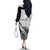 Custom New Zealand Silver Fern Rugby Off The Shoulder Long Sleeve Dress Aotearoa Maori Black Version - Wonder Print Shop