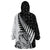 New Zealand Silver Fern Rugby Wearable Blanket Hoodie Aotearoa Maori White Version - Wonder Print Shop