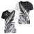 New Zealand Silver Fern Rugby Women V Neck T Shirt Aotearoa Maori White Version - Wonder Print Shop