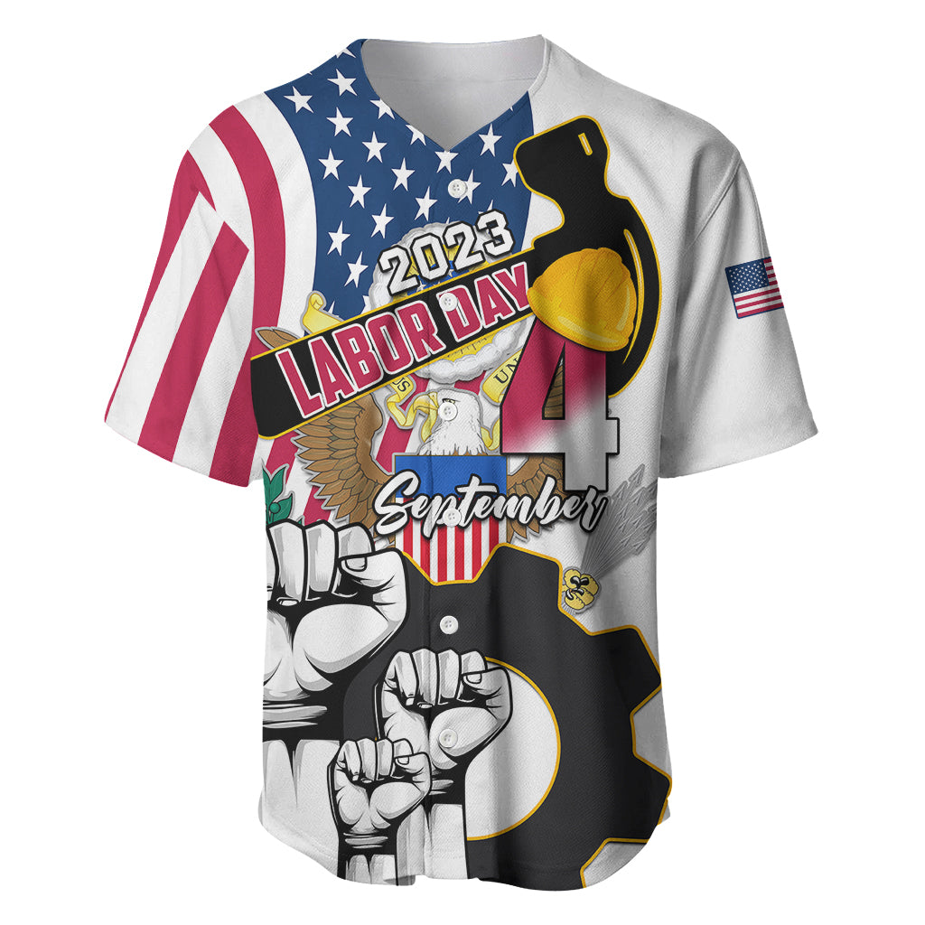 United States Labor Day Baseball Jersey Happy Labor Day 4th September - Wonder Print Shop