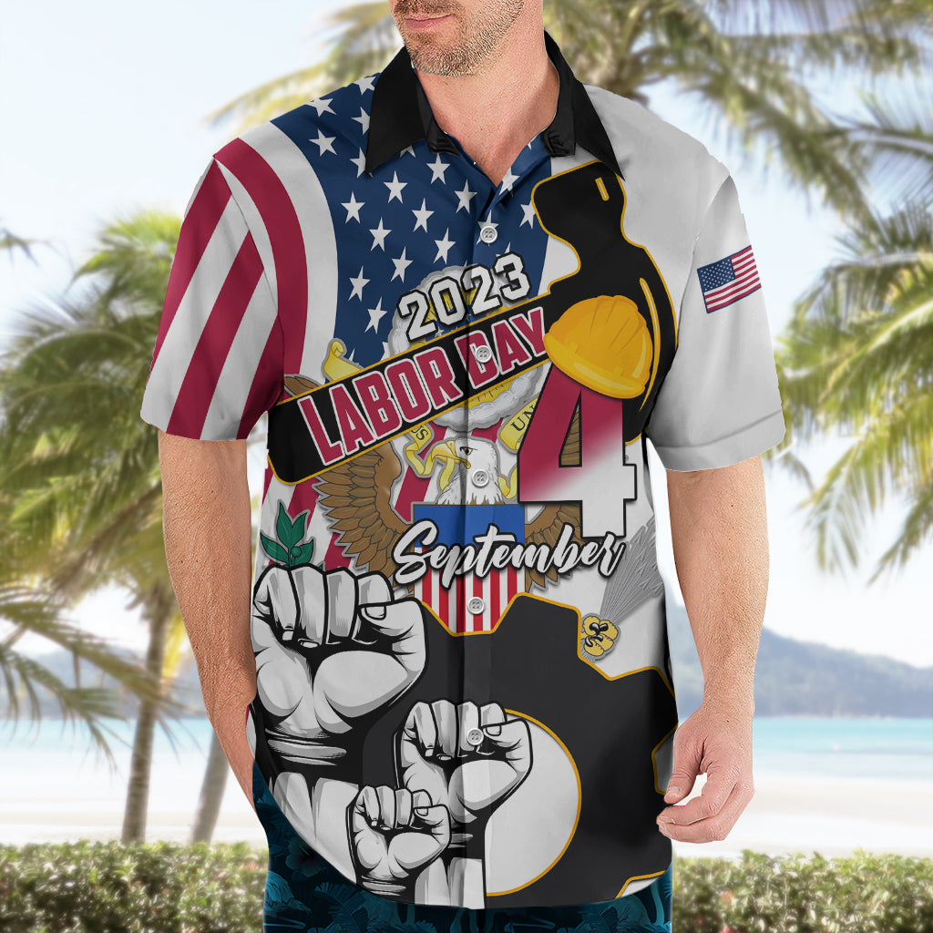 United States Labor Day Hawaiian Shirt Happy Labor Day 4th September - Wonder Print Shop