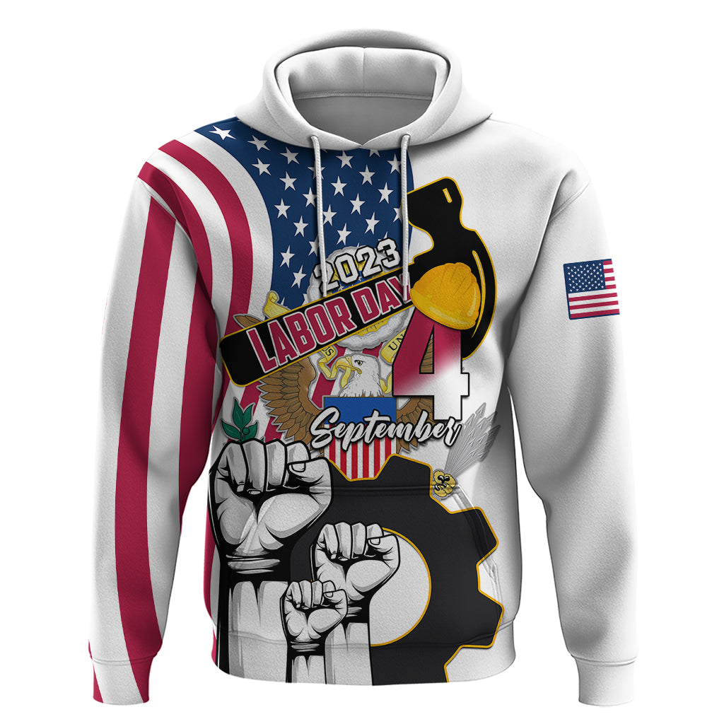 United States Labor Day Hoodie Happy Labor Day 4th September - Wonder Print Shop