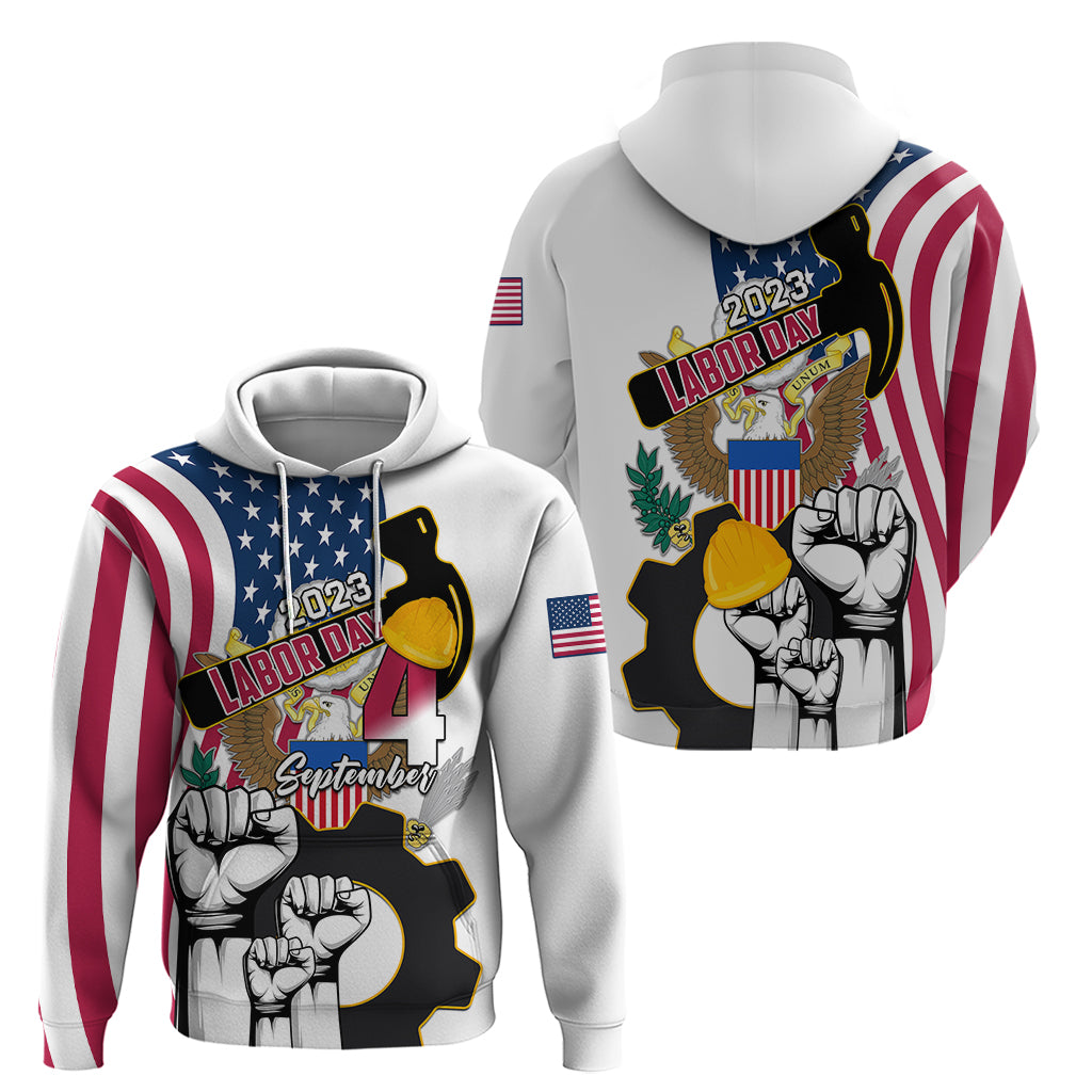 United States Labor Day Hoodie Happy Labor Day 4th September - Wonder Print Shop