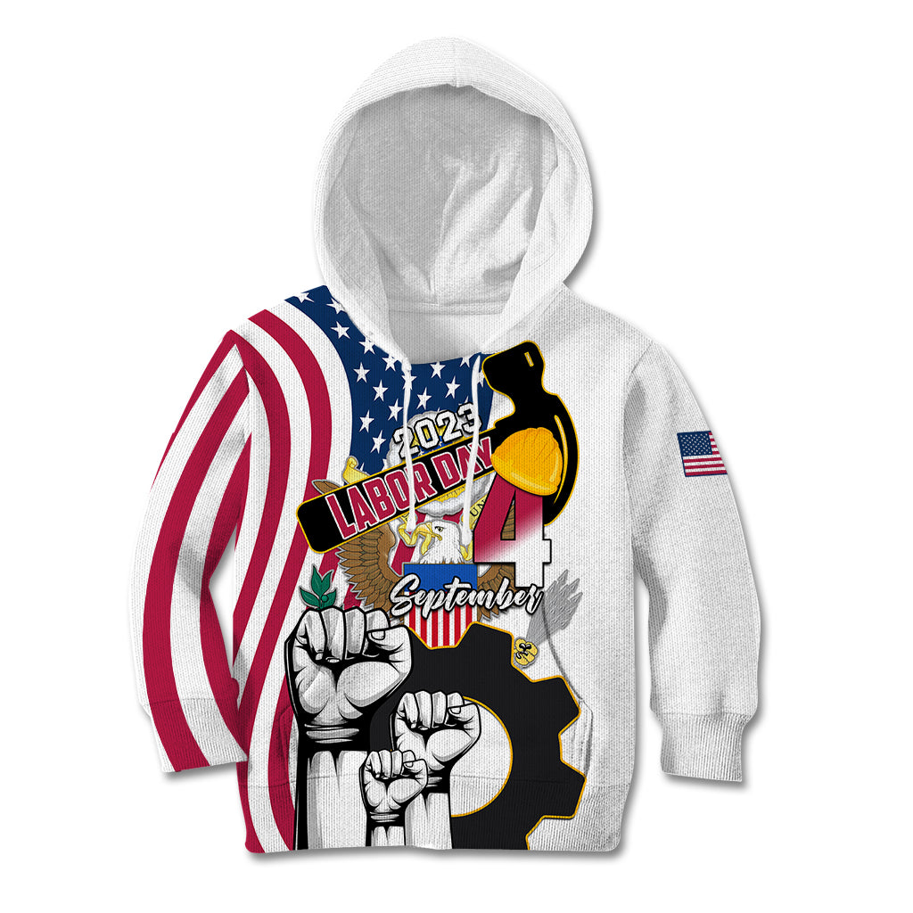 United States Labor Day Kid Hoodie Happy Labor Day 4th September - Wonder Print Shop