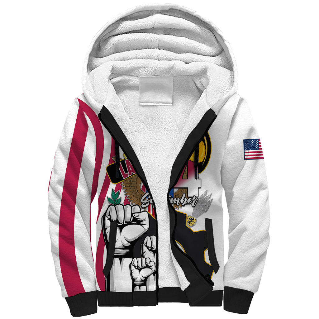 United States Labor Day Sherpa Hoodie Happy Labor Day 4th September - Wonder Print Shop