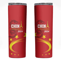 China 2024 Skinny Tumbler Chinese Dragon Yellow Star - Wonder Print Shop