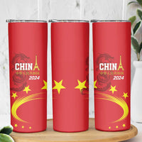 China 2024 Skinny Tumbler Chinese Dragon Yellow Star - Wonder Print Shop