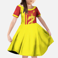 Custom China Family Matching Off Shoulder Maxi Dress and Hawaiian Shirt Chinese Dragon With Eiffel Tower - Wonder Print Shop