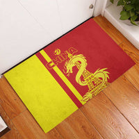 Custom China Rubber Doormat Chinese Dragon With Eiffel Tower - Wonder Print Shop