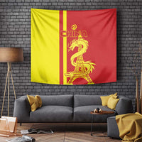 Custom China Tapestry Chinese Dragon With Eiffel Tower - Wonder Print Shop