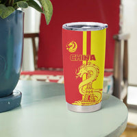 China Tumbler Cup Chinese Dragon With Eiffel Tower - Wonder Print Shop