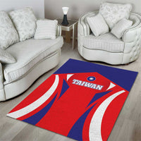Custom Taiwan Area Rug Taiwanese Sporty Flag Style - Wonder Print Shop