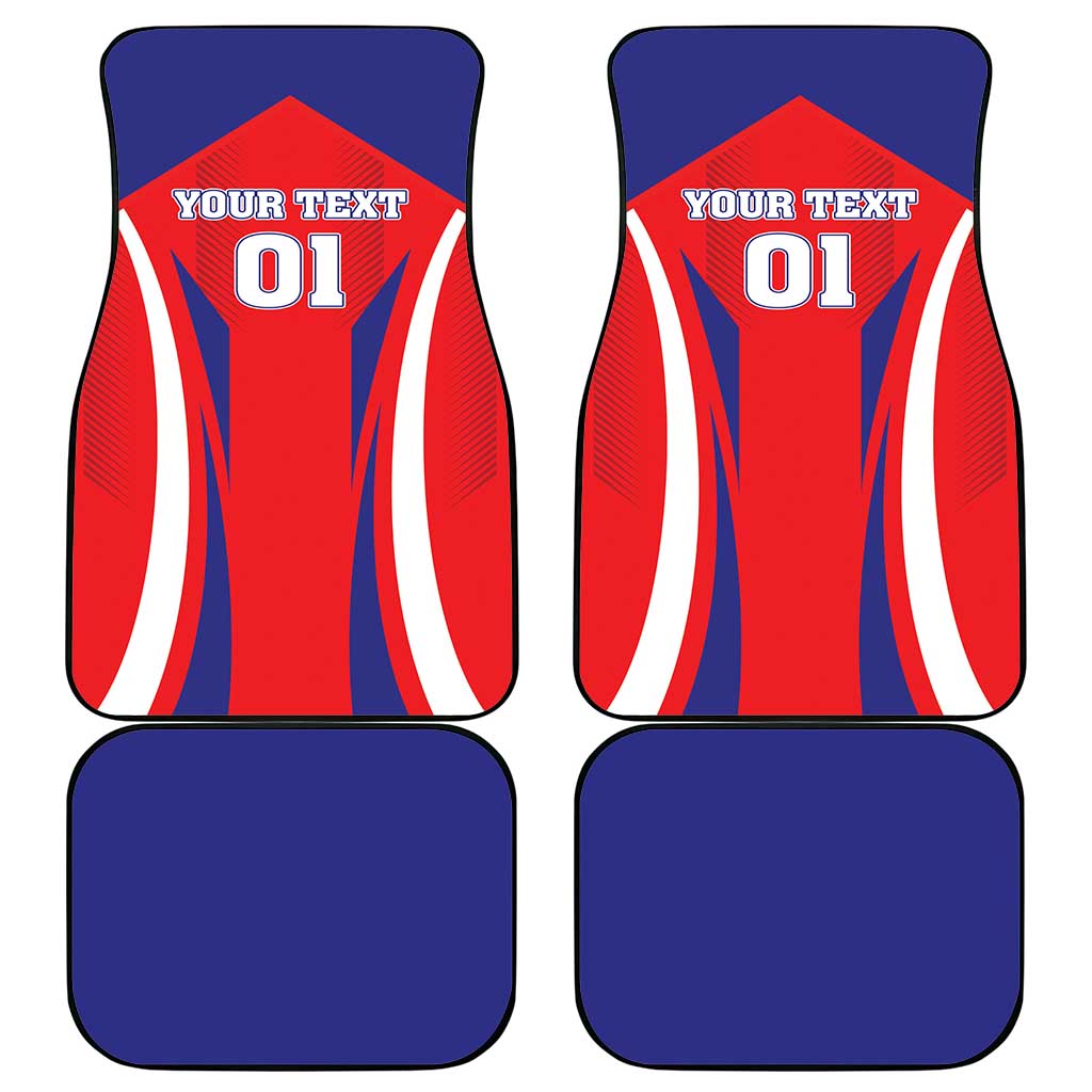 Custom Taiwan Car Mats Taiwanese Sporty Flag Style - Wonder Print Shop