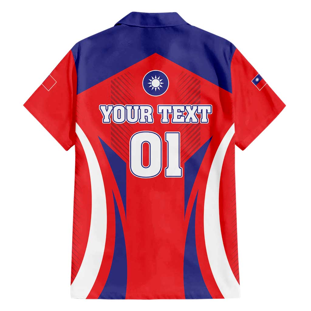 Custom Taiwan Hawaiian Shirt Taiwanese Sporty Flag Style - Wonder Print Shop