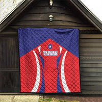 Custom Taiwan Quilt Taiwanese Sporty Flag Style - Wonder Print Shop