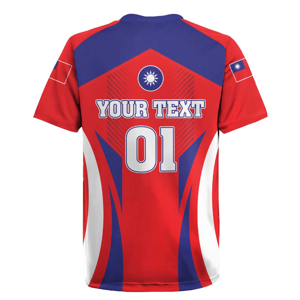 Custom Taiwan Rugby Jersey Taiwanese Sporty Flag Style - Wonder Print Shop