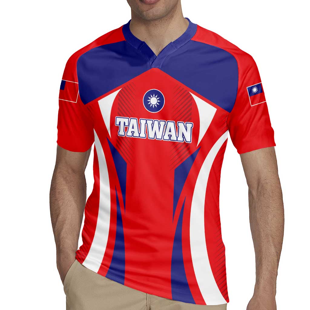 Custom Taiwan Rugby Jersey Taiwanese Sporty Flag Style - Wonder Print Shop
