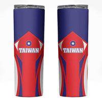 Taiwan Skinny Tumbler Taiwanese Sporty Flag Style - Wonder Print Shop