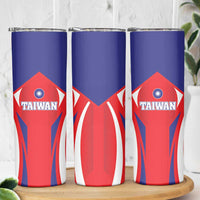 Taiwan Skinny Tumbler Taiwanese Sporty Flag Style - Wonder Print Shop
