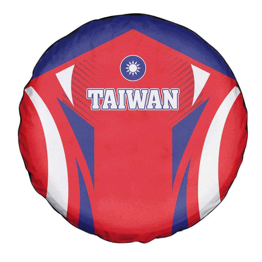 Custom Taiwan Spare Tire Cover Taiwanese Sporty Flag Style - Wonder Print Shop