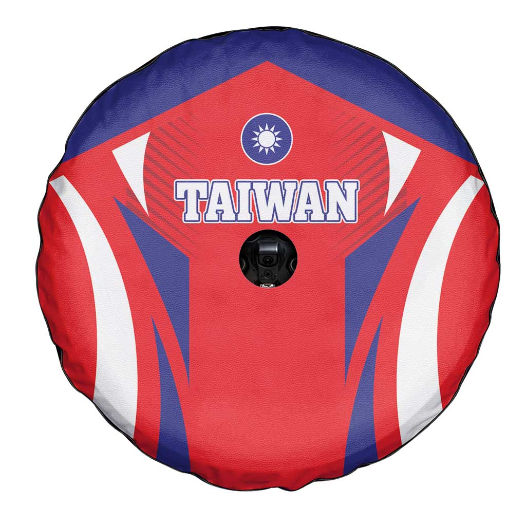 Custom Taiwan Spare Tire Cover Taiwanese Sporty Flag Style - Wonder Print Shop