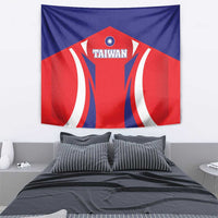 Custom Taiwan Tapestry Taiwanese Sporty Flag Style - Wonder Print Shop