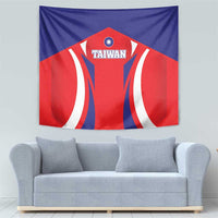 Custom Taiwan Tapestry Taiwanese Sporty Flag Style - Wonder Print Shop