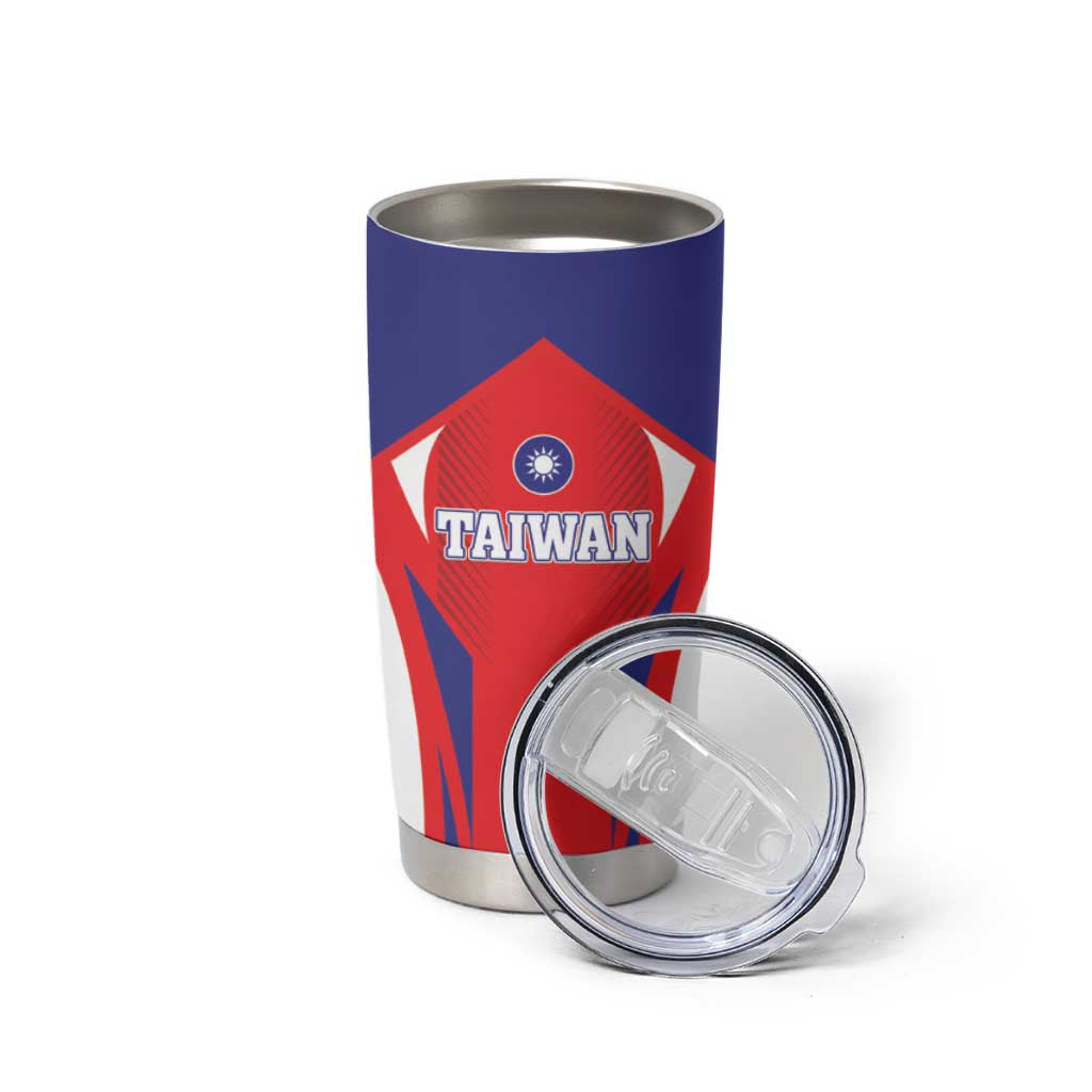 Taiwan Tumbler Cup Taiwanese Sporty Flag Style - Wonder Print Shop