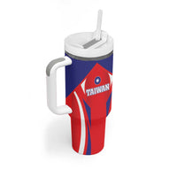 Taiwan Tumbler With Handle Taiwanese Sporty Flag Style - Wonder Print Shop