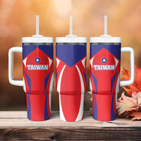 Taiwan Tumbler With Handle Taiwanese Sporty Flag Style - Wonder Print Shop