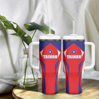 Taiwan Tumbler With Handle Taiwanese Sporty Flag Style - Wonder Print Shop
