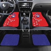 Personalized Proud To Be Taiwanese Car Mats Flag Map Plum Blossom - Wonder Print Shop