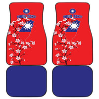Personalized Proud To Be Taiwanese Car Mats Flag Map Plum Blossom - Wonder Print Shop