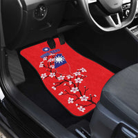 Personalized Proud To Be Taiwanese Car Mats Flag Map Plum Blossom - Wonder Print Shop