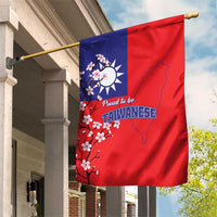 Personalized Proud To Be Taiwanese Garden Flag Flag Map Plum Blossom - Wonder Print Shop