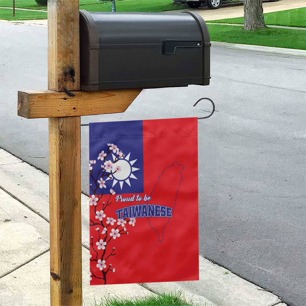 Personalized Proud To Be Taiwanese Garden Flag Flag Map Plum Blossom - Wonder Print Shop